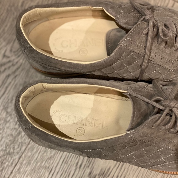 Chanel Grey suede loafers - Picture 2 of 4